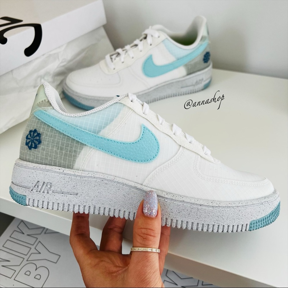 New Nike Air Force 1 crater white sneakers shoes